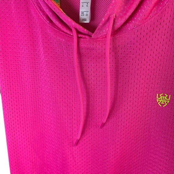 Adidas Mens Donovan Mitchell Shooter Hooded Mesh Sweatshirt Sz XL - Picture 8 of 9